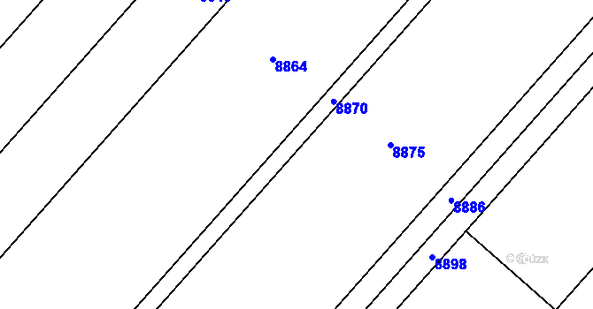 Parcela st. 2480/230 v KÚ Lipov, Katastrální mapa