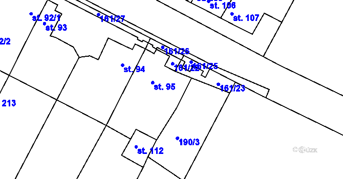 Parcela st. 212 v KÚ Lipová u Chebu, Katastrální mapa
