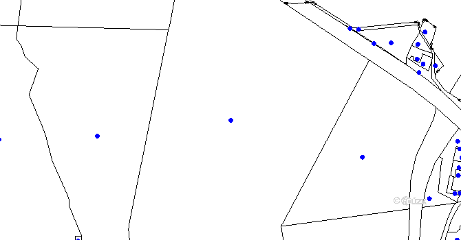 Parcela st. 1/1 v KÚ Lipová u Chebu, Katastrální mapa