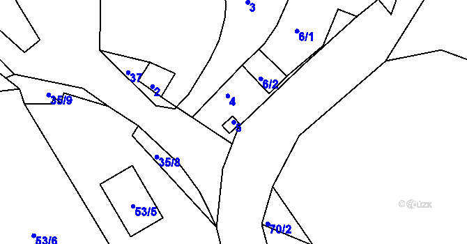 Parcela st. 5 v KÚ Libov, Katastrální mapa