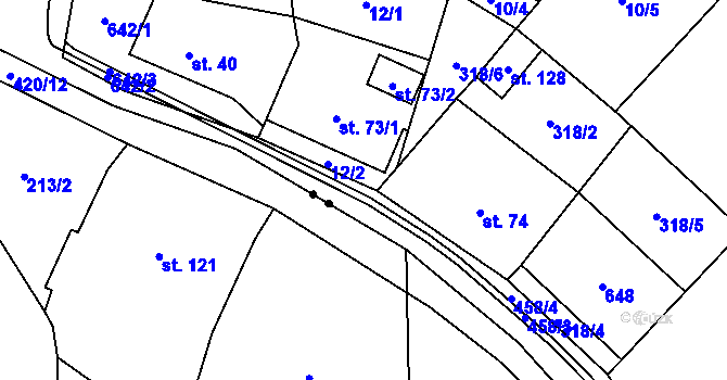 Parcela st. 441/5 v KÚ Hrochov, Katastrální mapa