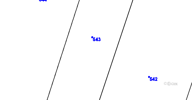 Parcela st. 8/41 v KÚ Lipová, Katastrální mapa