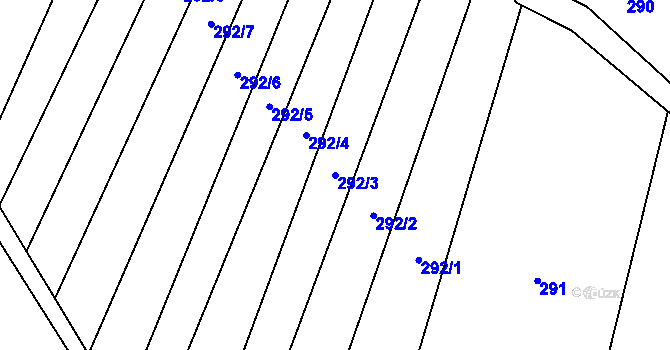 Parcela st. 292/3 v KÚ Seč u Lipové, Katastrální mapa