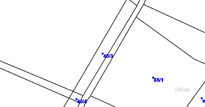 Parcela st. 40/3 v KÚ Seč u Lipové, Katastrální mapa
