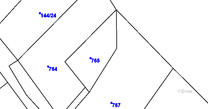 Parcela st. 144/6 v KÚ Seč u Lipové, Katastrální mapa