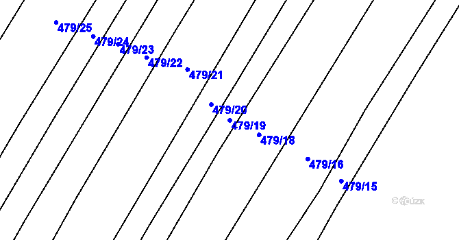 Parcela st. 479/19 v KÚ Křtomil, Katastrální mapa