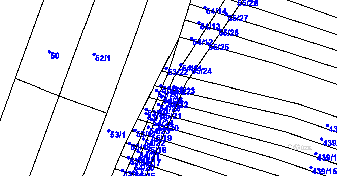 Parcela st. 54/27 v KÚ Lipová u Přerova, Katastrální mapa