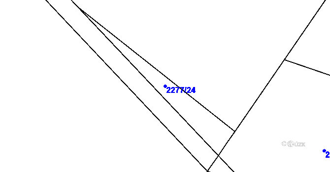 Parcela st. 2277/24 v KÚ Dolní Lipová, Katastrální mapa