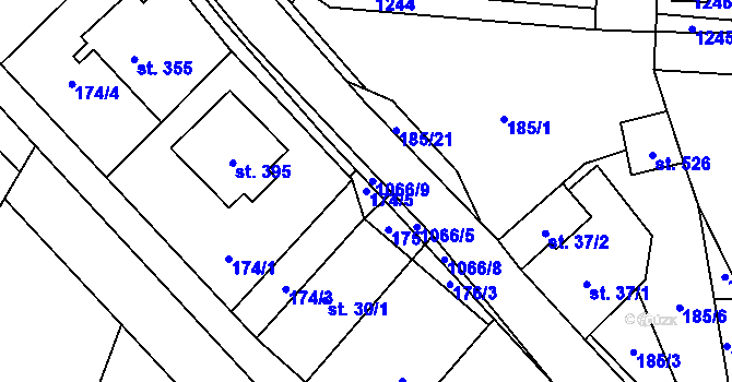 Parcela st. 174/5 v KÚ Lipovec u Blanska, Katastrální mapa