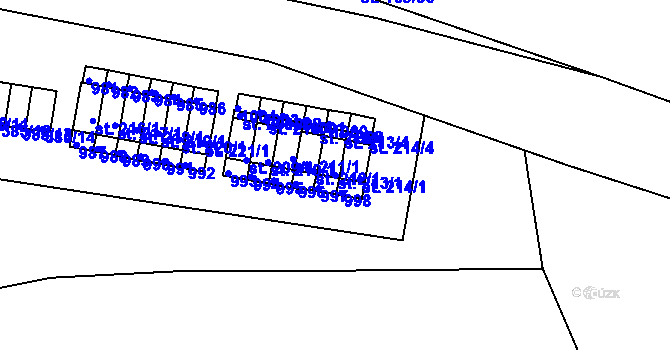 Parcela st. 213/1 v KÚ Lipovka u Rychnova nad Kněžnou, Katastrální mapa