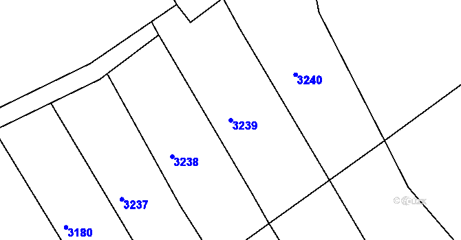 Parcela st. 3239 v KÚ Lipovka u Rychnova nad Kněžnou, Katastrální mapa