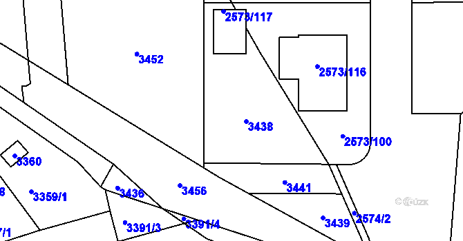 Parcela st. 437/2 v KÚ Lipovka u Rychnova nad Kněžnou, Katastrální mapa