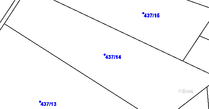 Parcela st. 437/14 v KÚ Lipovka u Rychnova nad Kněžnou, Katastrální mapa