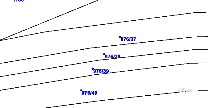 Parcela st. 976/38 v KÚ Lipůvka, Katastrální mapa