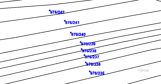 Parcela st. 976/239 v KÚ Lipůvka, Katastrální mapa