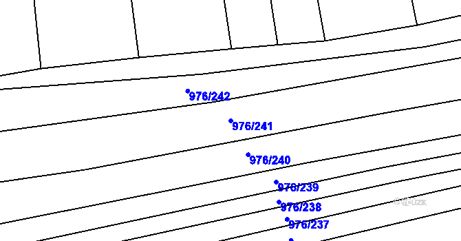 Parcela st. 976/241 v KÚ Lipůvka, Katastrální mapa