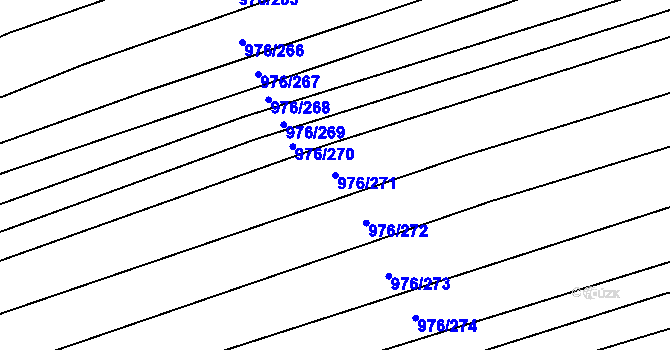 Parcela st. 976/271 v KÚ Lipůvka, Katastrální mapa