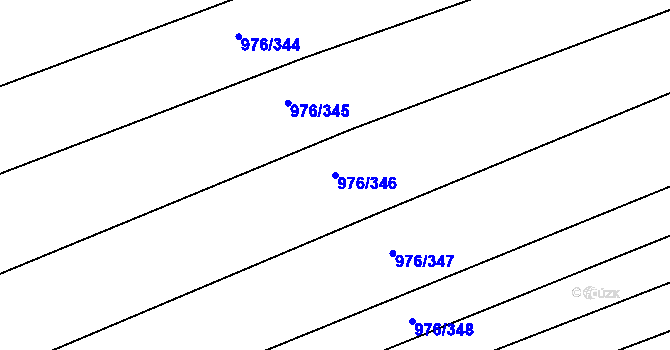 Parcela st. 976/346 v KÚ Lipůvka, Katastrální mapa