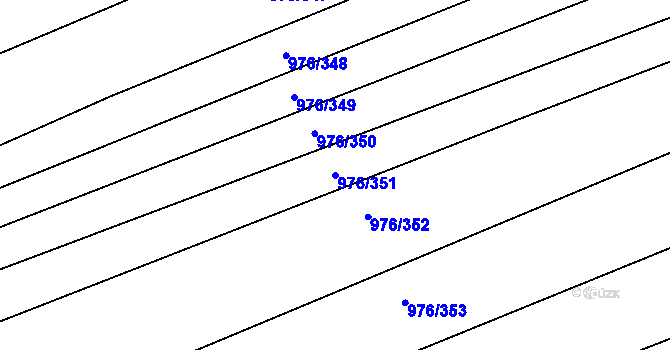 Parcela st. 976/351 v KÚ Lipůvka, Katastrální mapa