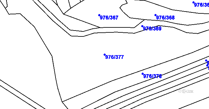 Parcela st. 976/377 v KÚ Lipůvka, Katastrální mapa
