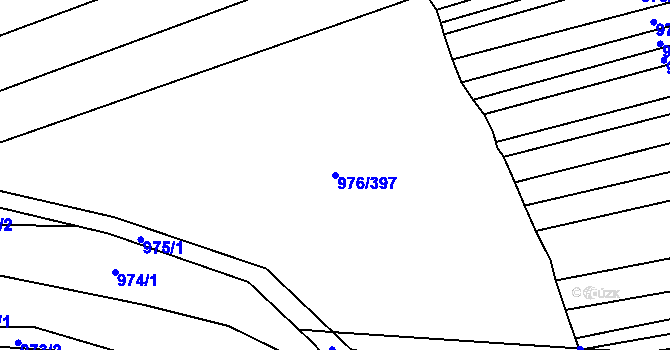 Parcela st. 976/397 v KÚ Lipůvka, Katastrální mapa