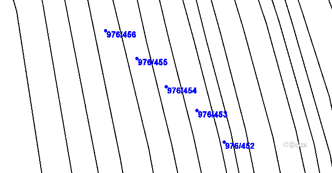 Parcela st. 976/454 v KÚ Lipůvka, Katastrální mapa
