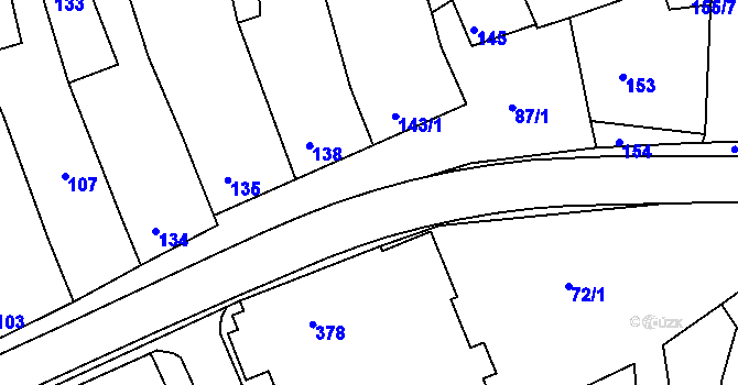 Parcela st. 87/2 v KÚ Lipůvka, Katastrální mapa