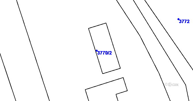 Parcela st. 3770/2 v KÚ Lískovec u Frýdku-Místku, Katastrální mapa