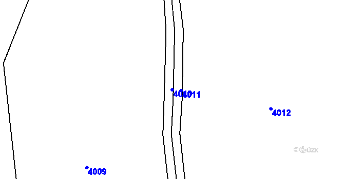 Parcela st. 4010 v KÚ Lískovec u Frýdku-Místku, Katastrální mapa