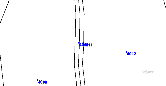 Parcela st. 4011 v KÚ Lískovec u Frýdku-Místku, Katastrální mapa