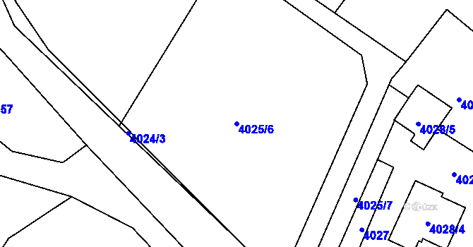 Parcela st. 4025/6 v KÚ Lískovec u Frýdku-Místku, Katastrální mapa