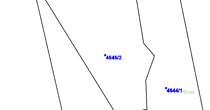 Parcela st. 4646/2 v KÚ Lískovec u Frýdku-Místku, Katastrální mapa