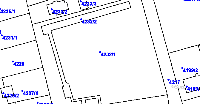 Parcela st. 4232/1 v KÚ Lískovec u Frýdku-Místku, Katastrální mapa