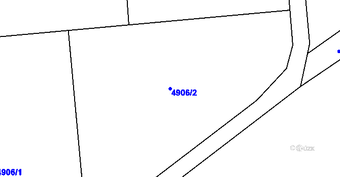 Parcela st. 4906/2 v KÚ Lískovec u Frýdku-Místku, Katastrální mapa