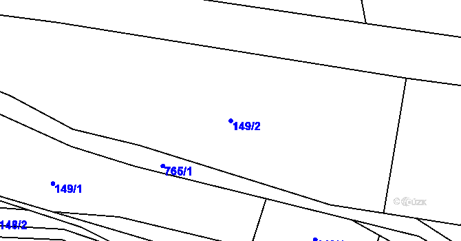 Parcela st. 149/2 v KÚ Líšnice u Mohelnice, Katastrální mapa