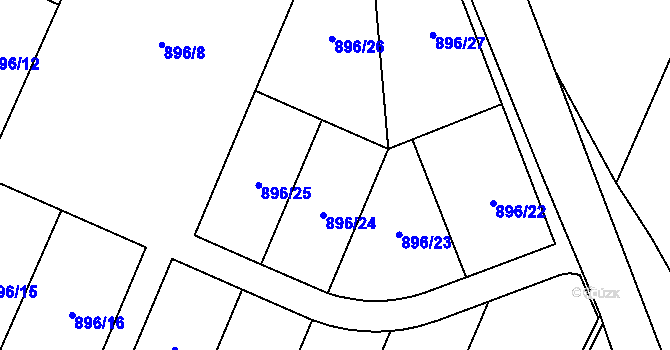 Parcela st. 423/1 v KÚ Líšnice u Mohelnice, Katastrální mapa