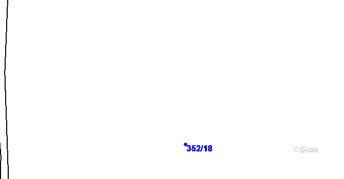 Parcela st. 352/17 v KÚ Líšťany, Katastrální mapa