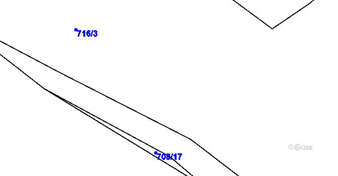 Parcela st. 716/4 v KÚ Luhov u Líšťan, Katastrální mapa