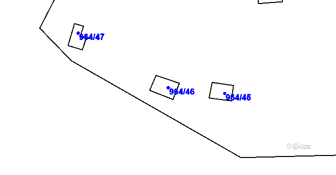 Parcela st. 964/46 v KÚ Luhov u Líšťan, Katastrální mapa