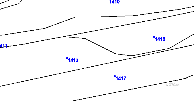 Parcela st. 551/1 v KÚ Líšťany u Cítolib, Katastrální mapa