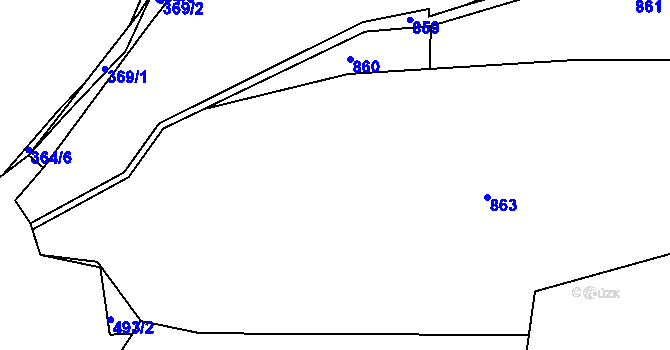 Parcela st. 372/4 v KÚ Běleč u Litně, Katastrální mapa