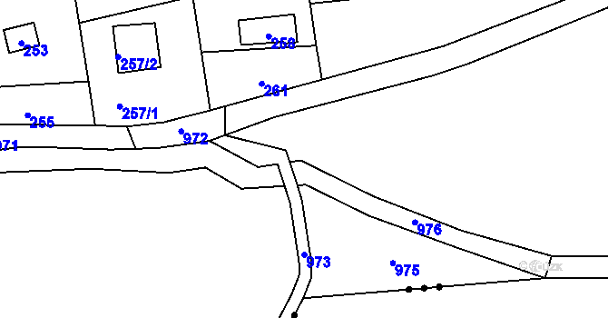 Parcela st. 401/7 v KÚ Běleč u Litně, Katastrální mapa