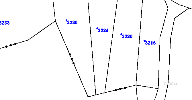 Parcela st. 2089/2 v KÚ Litenčice, Katastrální mapa