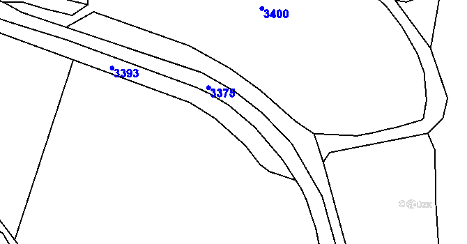 Parcela st. 2168/1 v KÚ Litenčice, Katastrální mapa