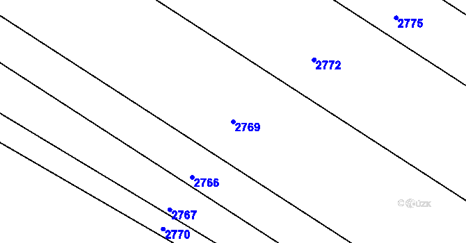 Parcela st. 2769 v KÚ Litenčice, Katastrální mapa