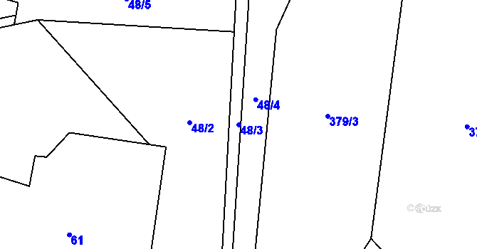 Parcela st. 48/3 v KÚ Litochovice u Volyně, Katastrální mapa