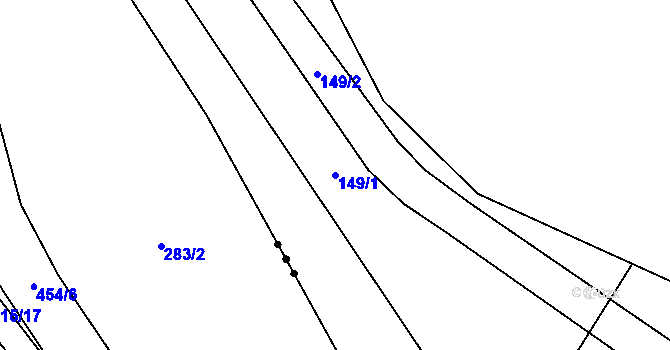 Parcela st. 149/1 v KÚ Litochovice u Volyně, Katastrální mapa