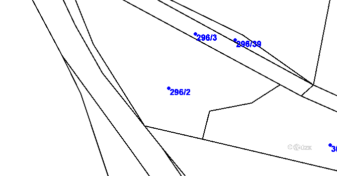 Parcela st. 296/2 v KÚ Litochovice u Volyně, Katastrální mapa