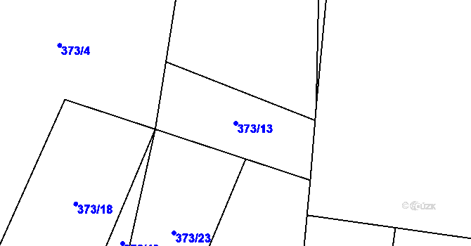 Parcela st. 373/13 v KÚ Litochovice u Volyně, Katastrální mapa