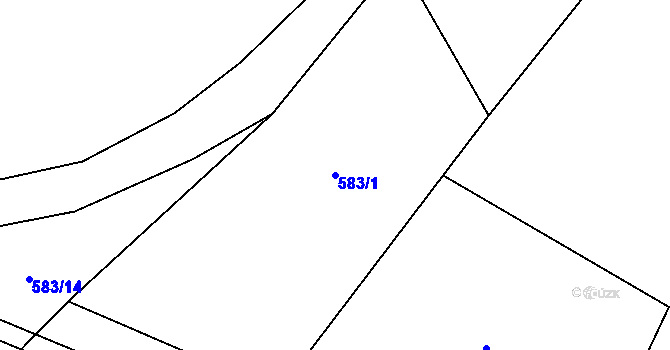 Parcela st. 583/1 v KÚ Litochovice u Volyně, Katastrální mapa